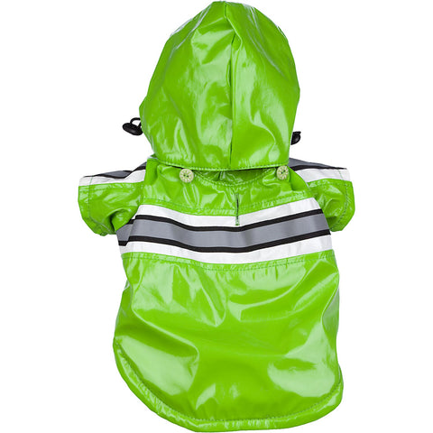 Reflective Waterproof Adjustable Pvc Pet Raincoat