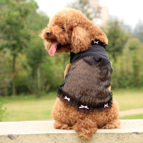 Adorable Pet's Fashion Clothing Black Sequined Skirt for Dog's Style: Adorable Pet's Fashion Clothing Black Sequined Skirt for Dog's Style-Size XS