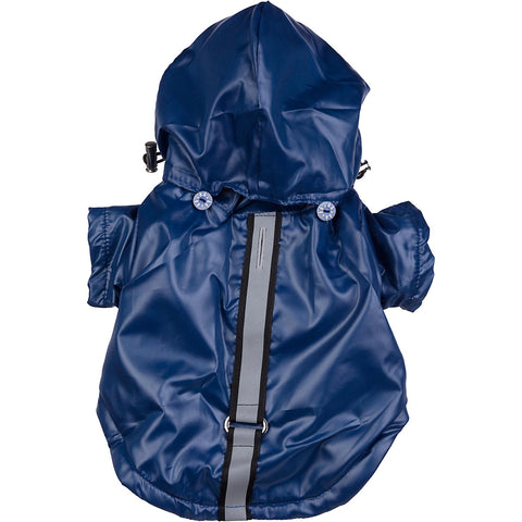 Reflecta-Sport Adustable Weather-Proof Pet Windbreaker Jacket - Dark Blue: X-Small